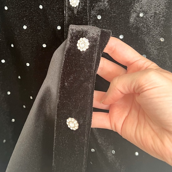 Zara Verona Mini Velvet Dress Size Medium - Picture 8 of 14